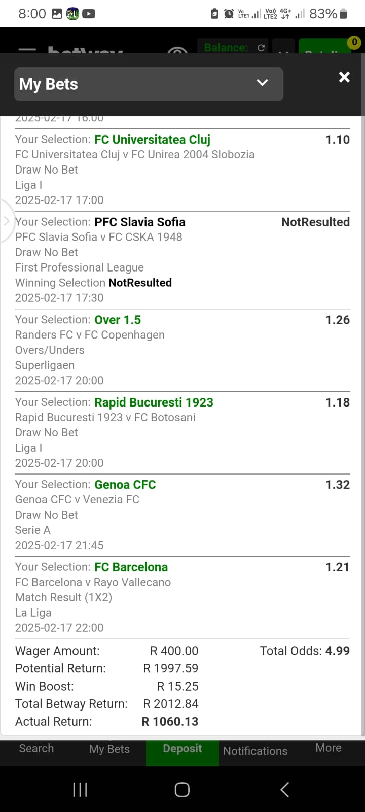 10 odds winning ticket
